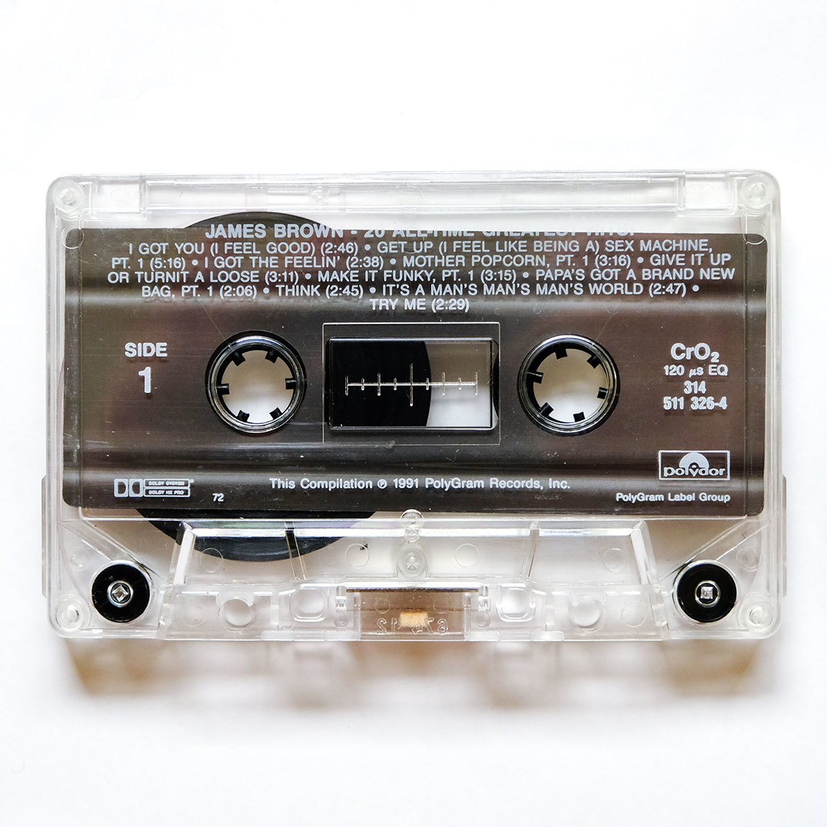 《高音質クロームテープ仕様/US版カセットテープ》James Brown●20 All-Time Greatest Hits!●ジェイムズ ブラウンの画像5