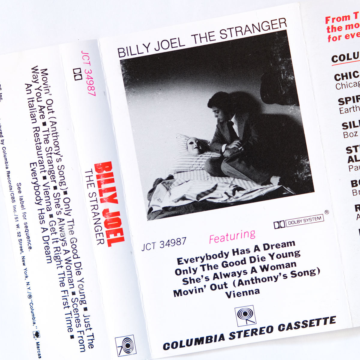 《US版カセットテープ》Billy Joel●The Stranger●ビリー ジョエル●ストレンジャー_画像7
