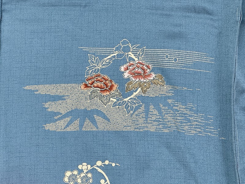 2312A-2414●関着/訪問着/刺繍/箔/花柄等/リメイク・材料等に/新品/未仕立て/正絹/絵羽/(梱包サイズ：80)_画像7