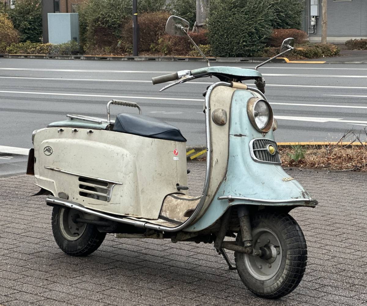 富士重工 ラビット S601 鉄スクーター 書類付き エンジン実働 富士重工 ラビット S601 鉄スクーター 書類付き エンジン実働