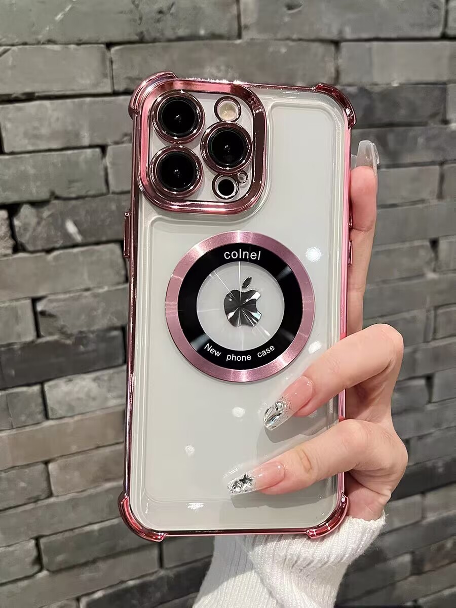 即決7色展開 iPhone 15 pro クリアケース アイフォン15 プロ iPhone 15 pro カバー 透明 メッキ加工 耐衝撃 レンズ保護