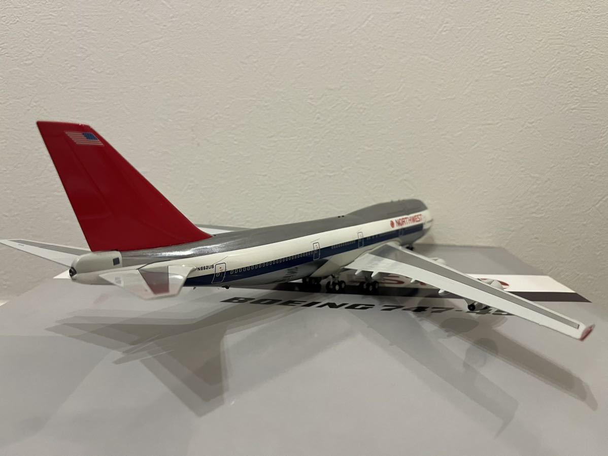 1/200 B747-400 ノースウエスト航空 northwest ポリッシュ 飛行機 模型の画像3