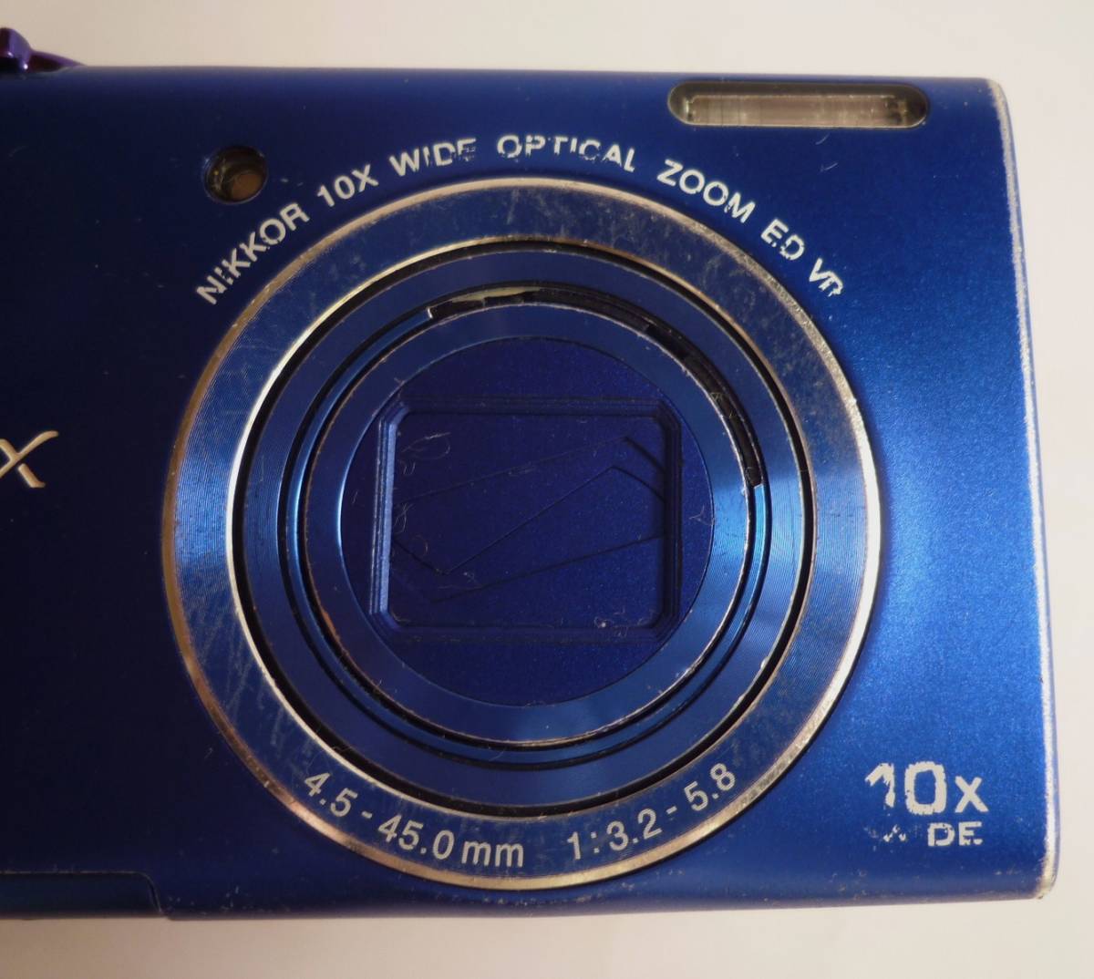 ジャンク　Ｎｉｋｏｎ　ニコン　COOLPIX S6200 デジタルカメラ　デジカメ 青　ブルー　コンパクト　部品取りに_画像8