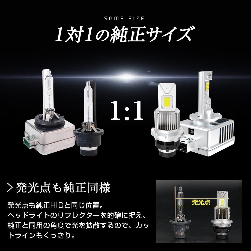 【!!】純正HIDを次世代ポン付けLEDに交換で光量UP! スズキ アルトワークス HA36S H27.12~R3.12 信玄LED 兜 D4S 車検対応 不適合なら返金!!_画像3