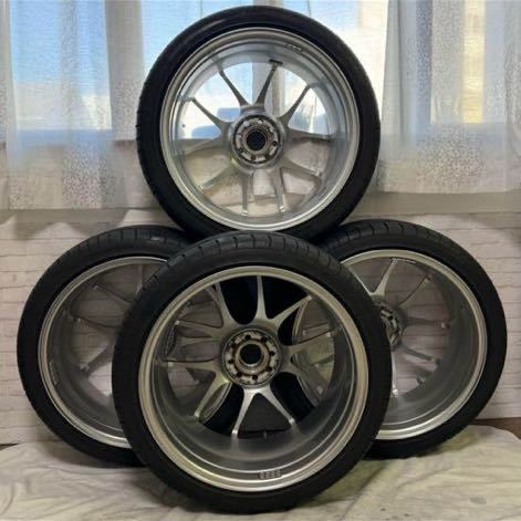 BBS RF500 鍛造超軽量17インチx4本セット17×7J +48 x4本 PCD 100 4H PFS仕様70mm ダイヤモンドシルバー タイヤ　205/40R17 84W x4本_画像6