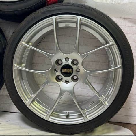 BBS RF500 鍛造超軽量17インチx4本セット17×7J +48 x4本 PCD 100 4H PFS仕様70mm ダイヤモンドシルバー タイヤ　205/40R17 84W x4本_画像4