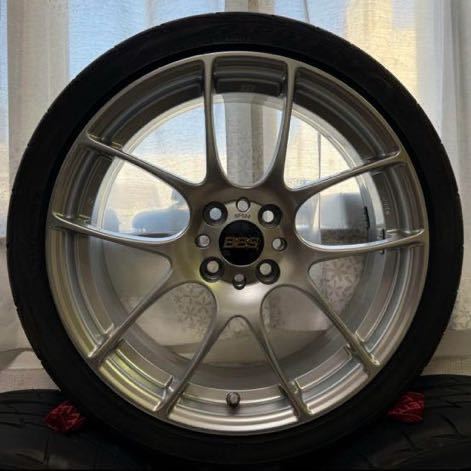 BBS RF500 鍛造超軽量17インチx4本セット17×7J +48 x4本 PCD 100 4H PFS仕様70mm ダイヤモンドシルバー タイヤ　205/40R17 84W x4本_画像5