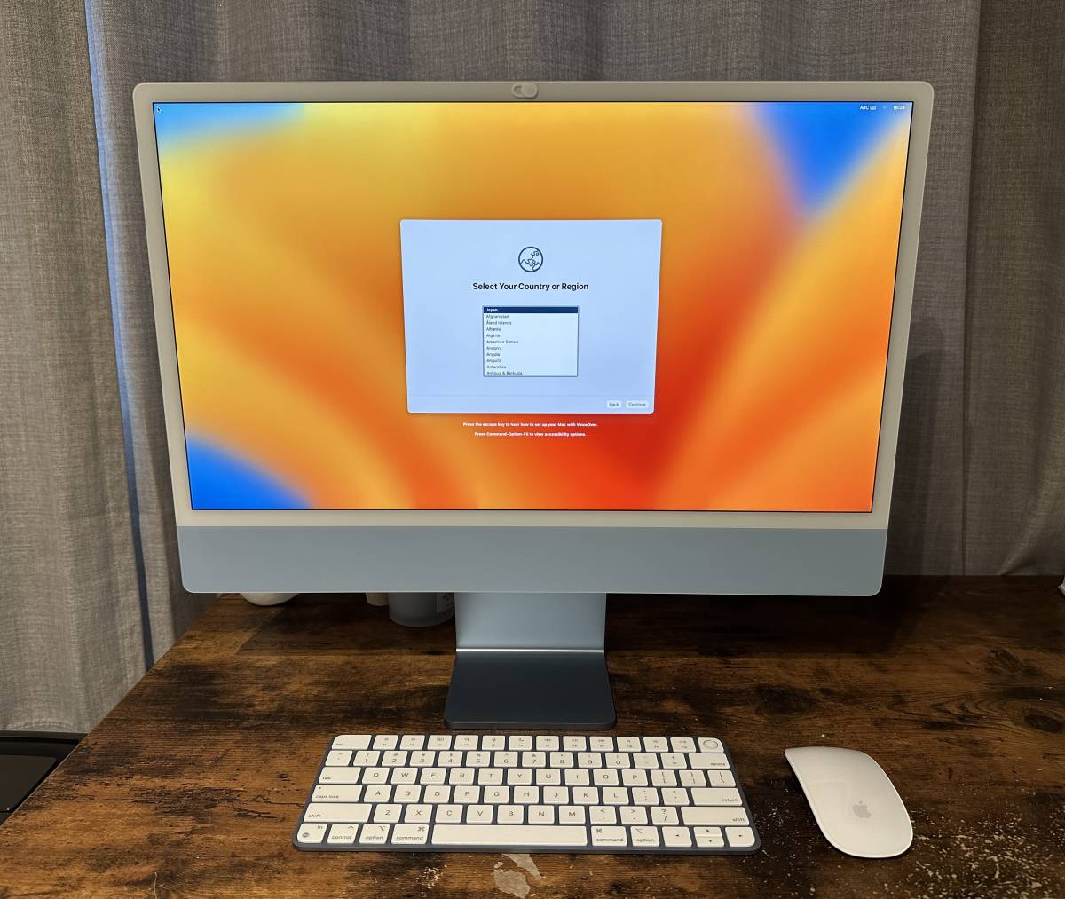 Apple iMac 24インチ 4.5KRetina M1, 16GBメモリ/2TB SSD /ブルー / -=動作・初期化OK=-の画像1