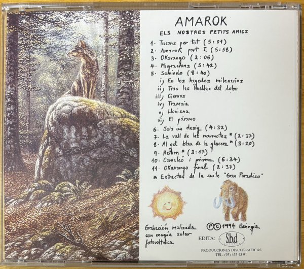 ◎AMAROK / Els Nostres Petits Amics ( 1st:Sp産Prog Folk / Acoustic/ Fantastic&Spacey Sound )※Sp盤CD【BERINGIA BCD-001】1994年発売_画像2