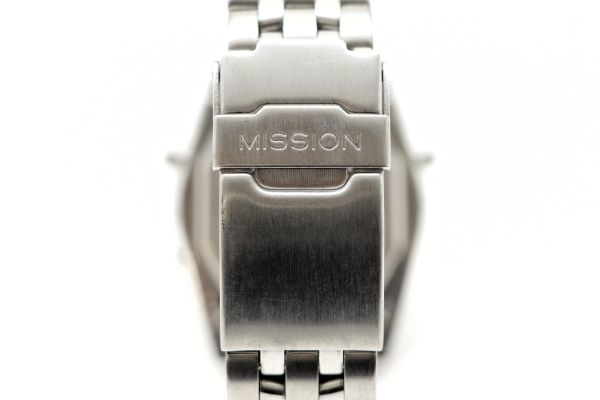 101　CASIO MISSION QZ　　385 MIS-102　　カシオ ミッション パイロットウォッチ 4つ目 クォーツ メンズ 腕時計 純正ブレス_画像7