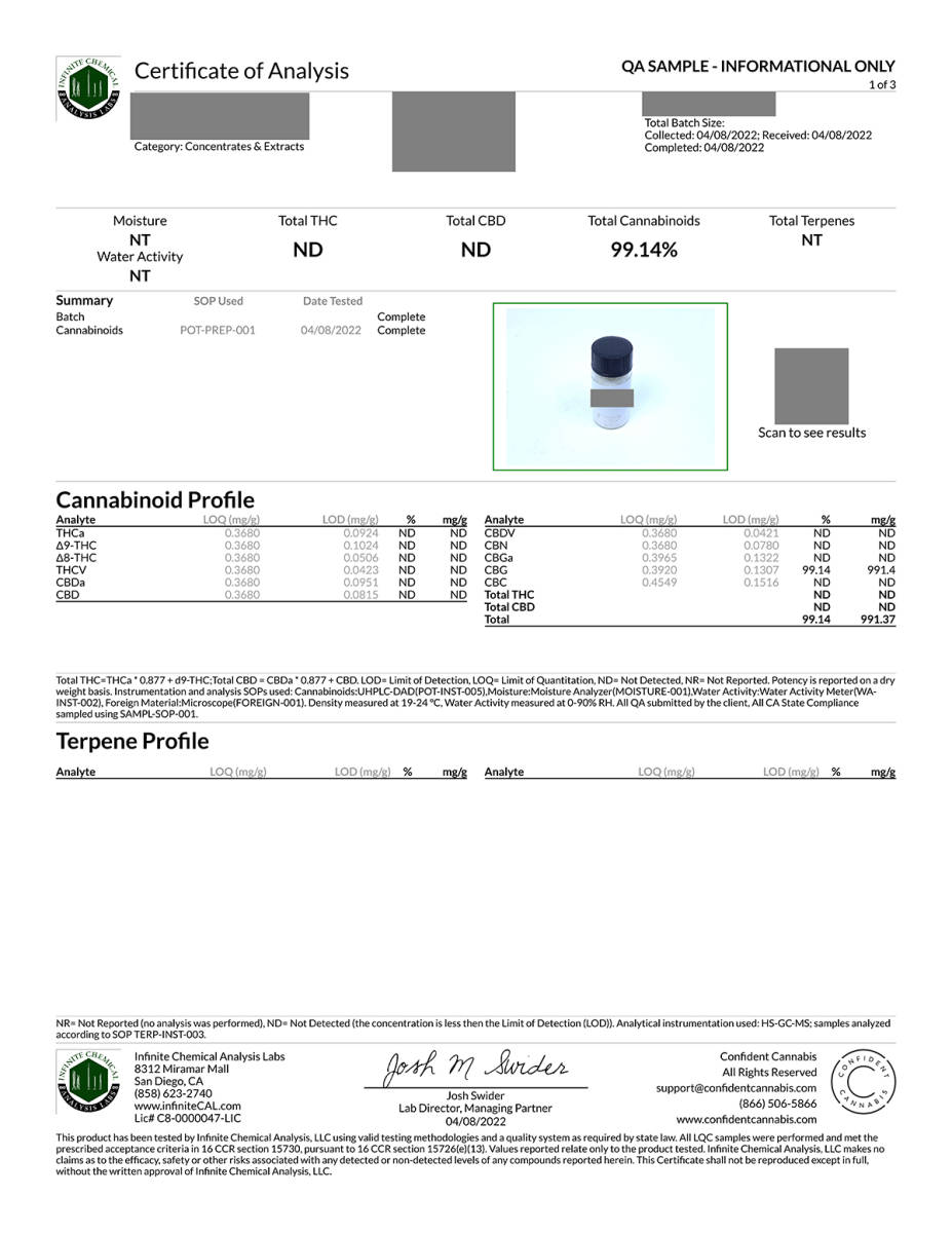 H4CBD リキッド カートリッジ 1ml (Wedding Cake) 高濃度83% H4-CBD 40％ CBG CBN CBC CBD 43％ Activa Hemp カンナビノイド 510規格の画像6