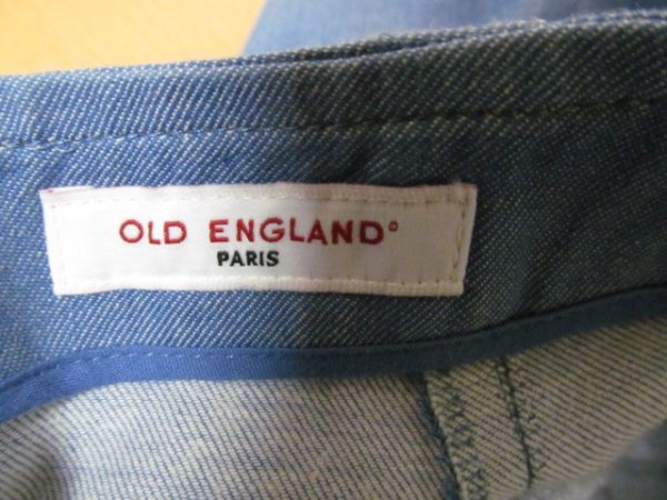 (55963)OLD ENGLAND　オールドイングランド　レディース　コットン　スカート　ブルー系　34　USED_カラー　ブルー系