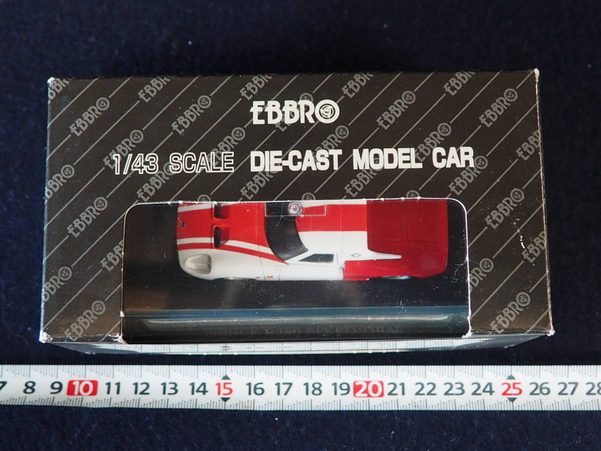 EBBRO ミニカー＜PRINCE R380 SPEED TRIAL＞RED/WHITE 81 1/43 SCALE DIE-CAST MODEL CAR ケース入り 箱入り_画像4