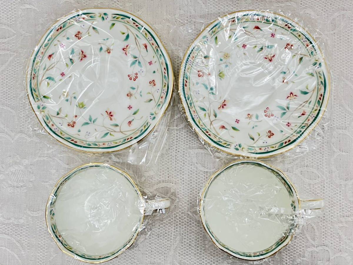 1円〜 ノリタケ ボーンチャイナ Noritake カップ&ソーサー 花更紗 / ロシェルプラチナ3客まとめ 洋食器 金彩 コーヒーカップ ティーカップ_画像8