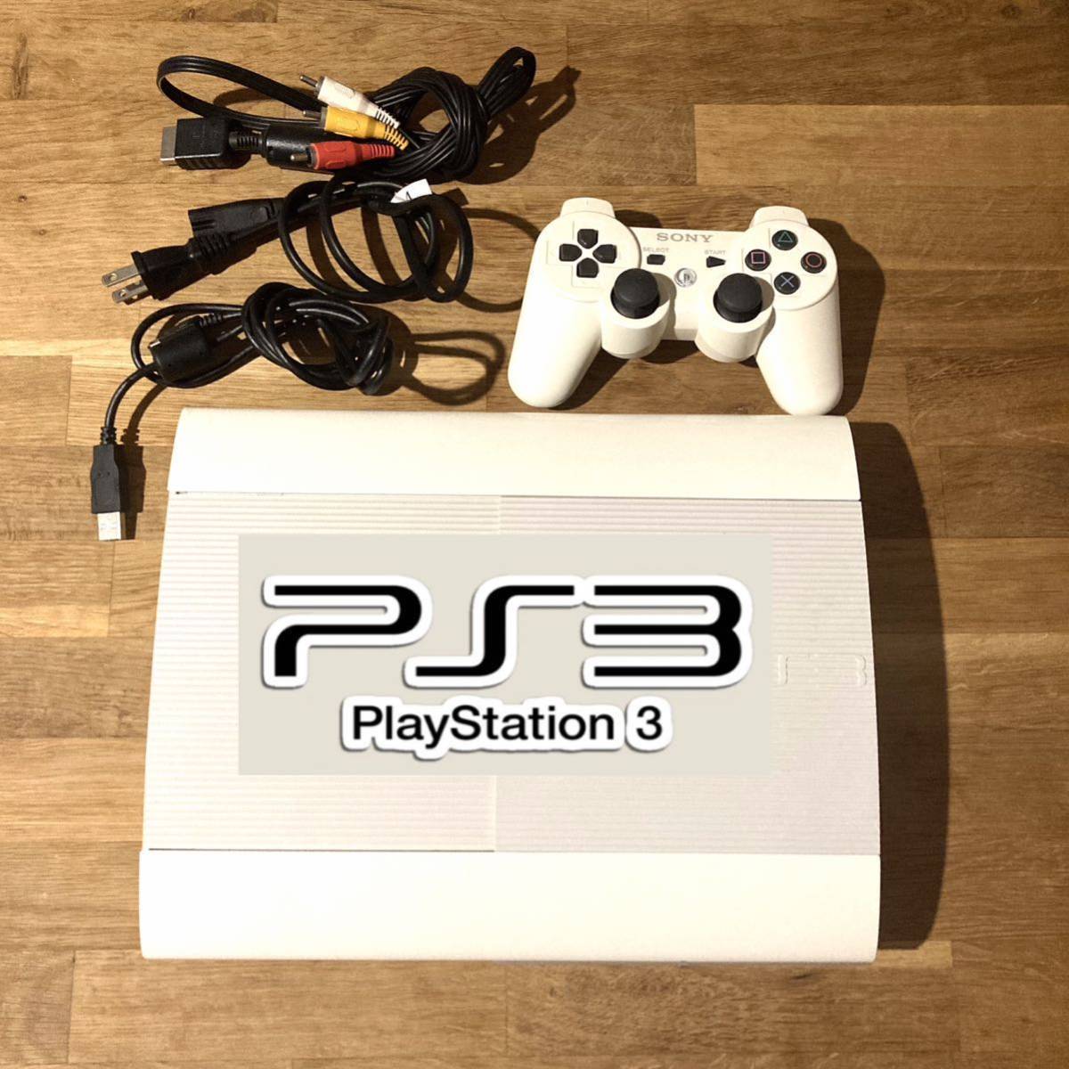 ps3 本体　プレイステーション3 ゲーム機　ゲーム ホワイト PlayStation 3 MODEL NO. CECH-4000B