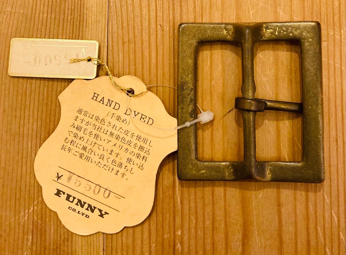 Funny ファニー HAND DYED ベルト バックル 新品 未使用 Funny ファニー HAND DYED ベルト バックル 新品 未使用