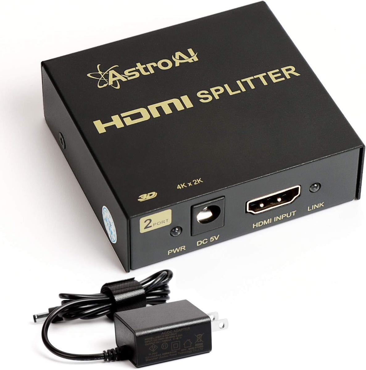 HDMI 分配器 HDMI スプリッター HDMI 同時出力 1入力2出力 アダプターPSE認証 同時出力 4K 3D HDCP Ver 1.4 Nintendo Switch PS4 Xbox_画像1