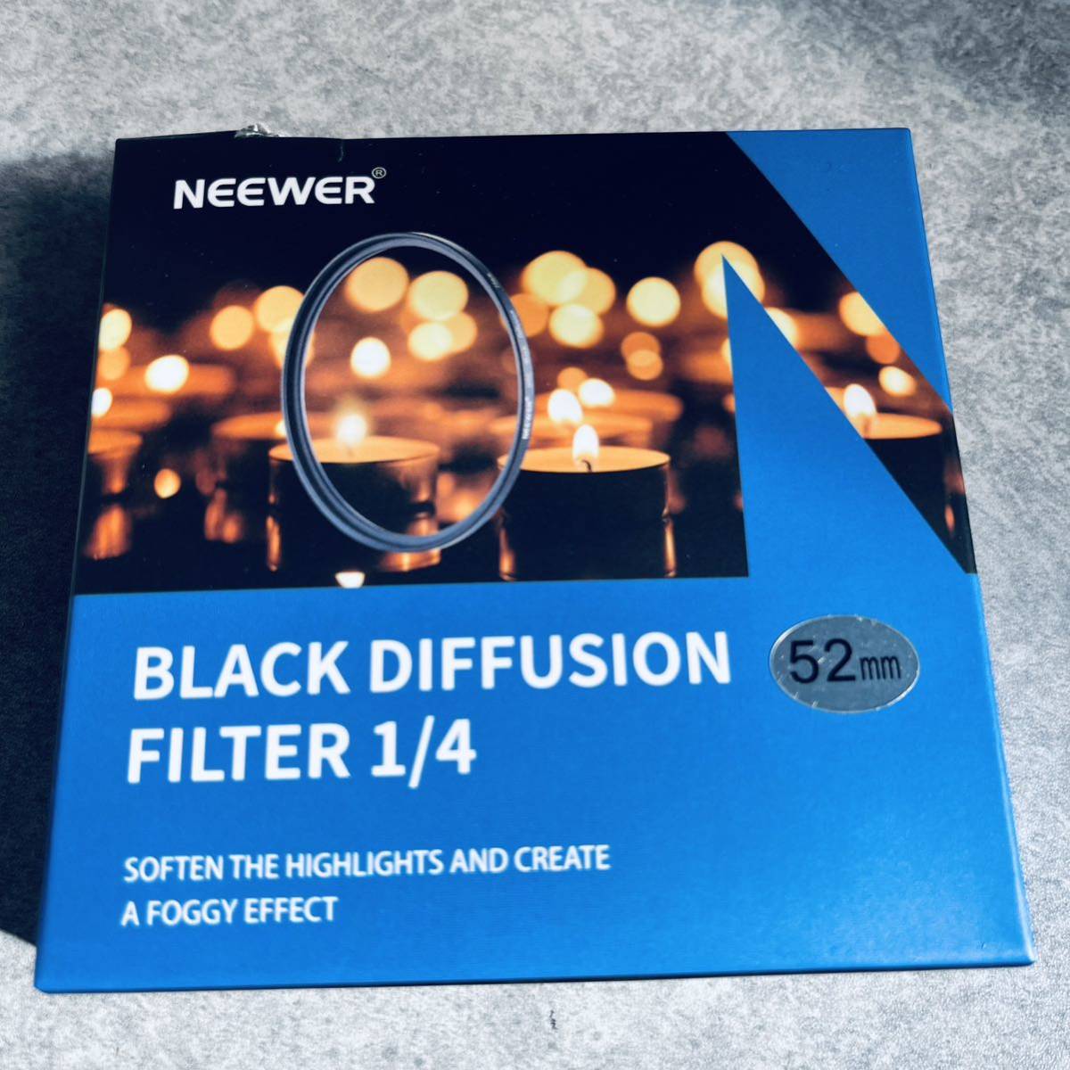 NEEWER 52mm ブラック拡散 1/4 フィルター 夢のような映画効果 超薄型カメラレンズフィルター HD光学ガラス 30層ナノコーティング ビデオ_画像10