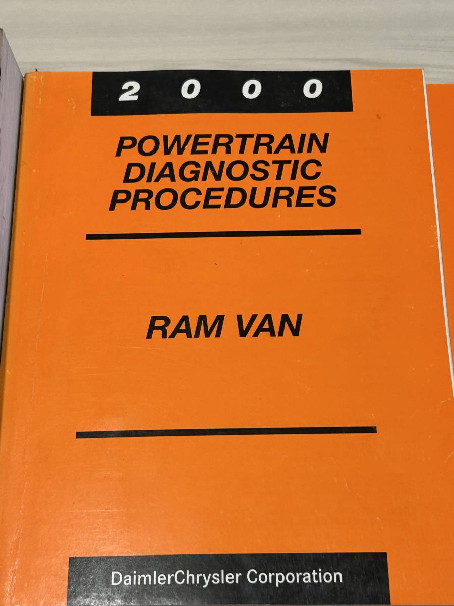  Daimler Chrysler company manufactured (Made in USA) / 2000 year Dodge Ram van shop repair manual 5 pcs. collection 