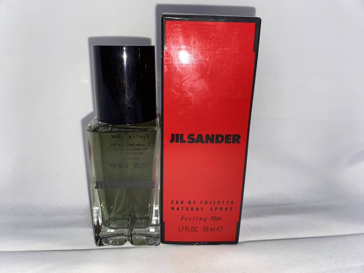 ほぼ満量　ジルサンダー　ＪＩＬ　ＳＡＮＤＥＲ　フィーリング　マン　オードトワレ　ナチュラルスプレー　５０ｍｌ 　_画像1