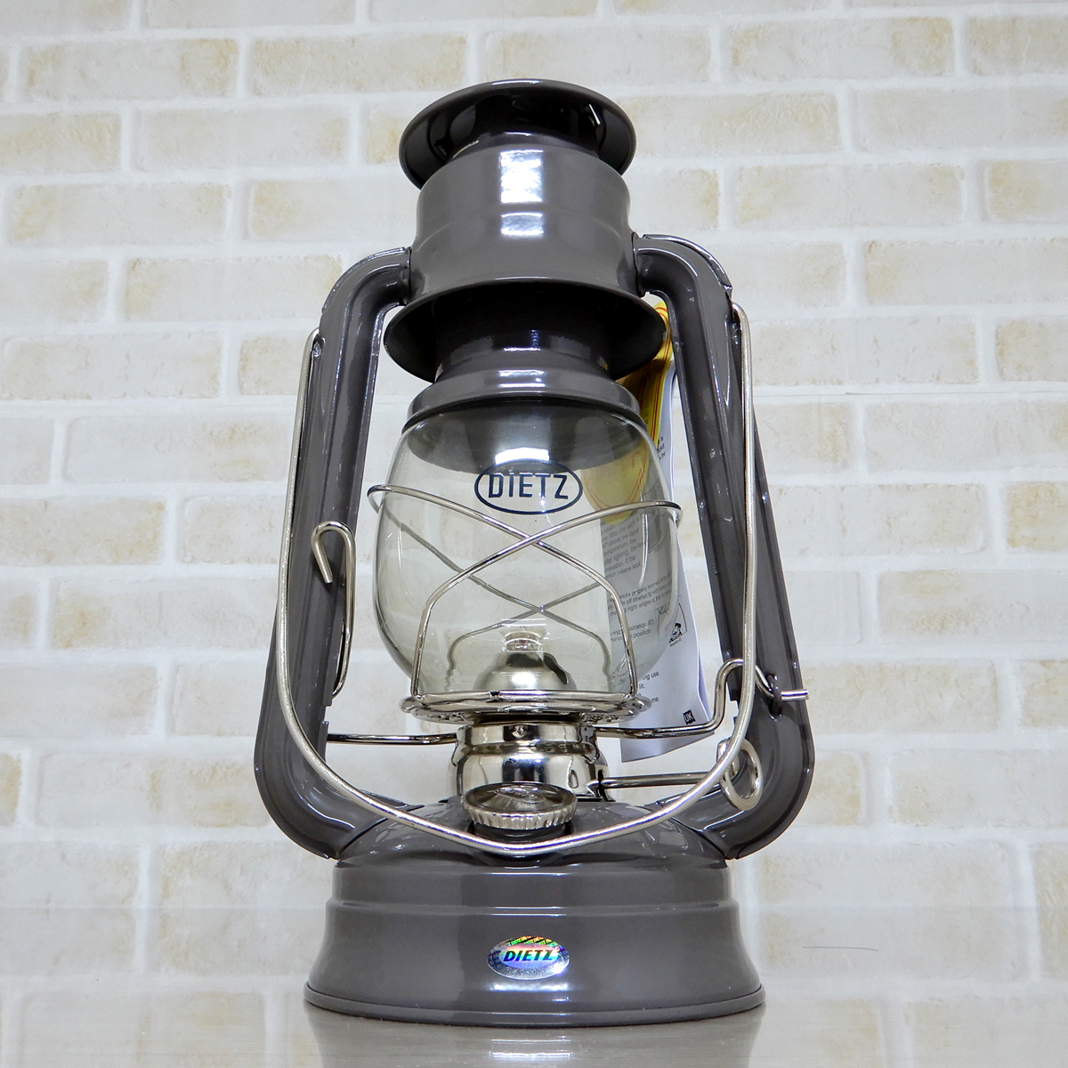 大セール【送料無料】新品 Dietz #76 Original Oil Lantern - Grey Nickel Trim【替芯2本付】◇デイツ グレー ニッケル ハリケーンランタン_画像4