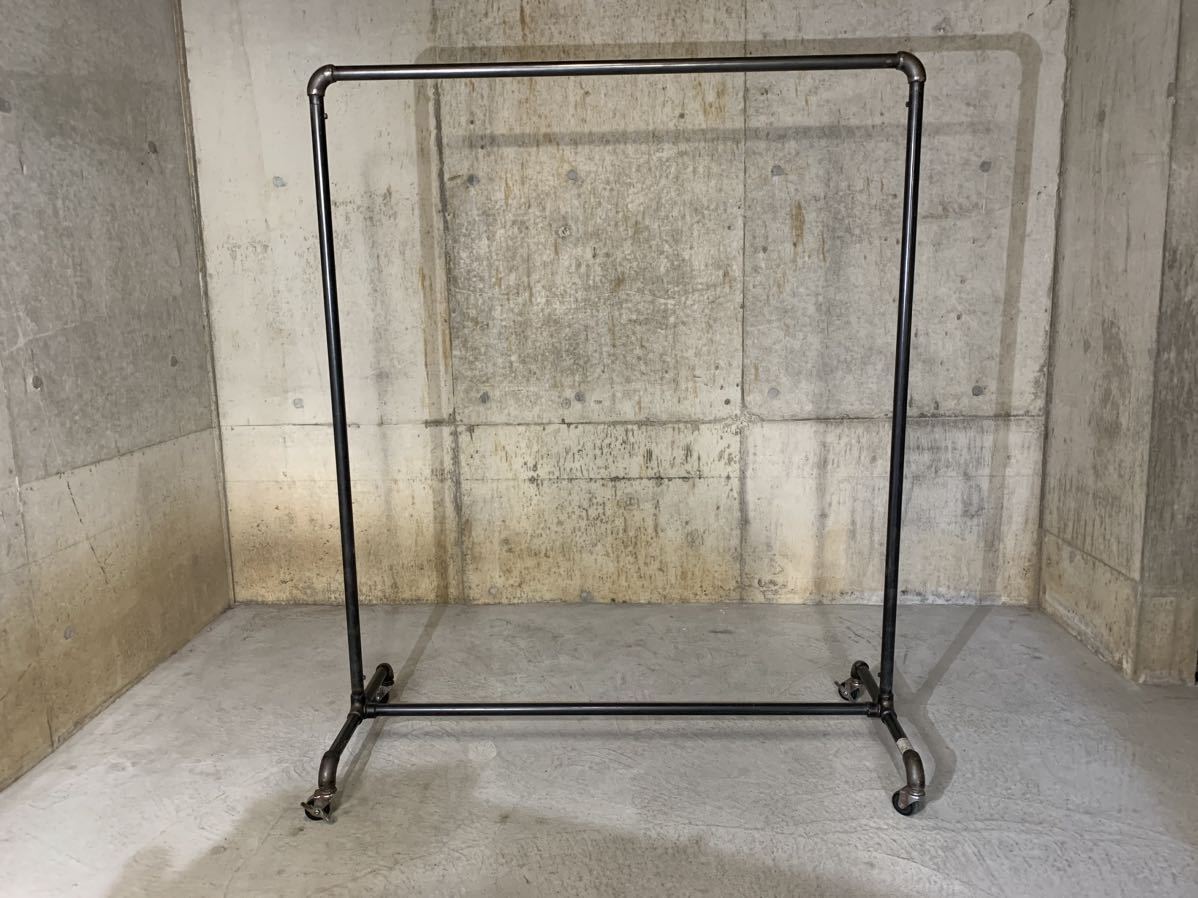 R149 hanger rack coat hanger gas tube in dust real silver with casters business use pipe hanger furniture apparel 