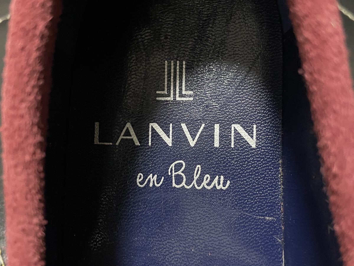 展示品 LANVIN en Bleu ランバン オンブルー レザーシューズ ビジネスシューズ ドレスシューズ ローファー コインローファー スリッポン _画像8