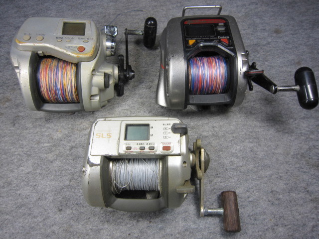 ◆SHIMANO TM3000/DAIWA TANACOM GS-60 SUPER TANACOM X500 ３台セット／シマノ ダイワ タナコン 中古 現状 ⑧◆_画像1