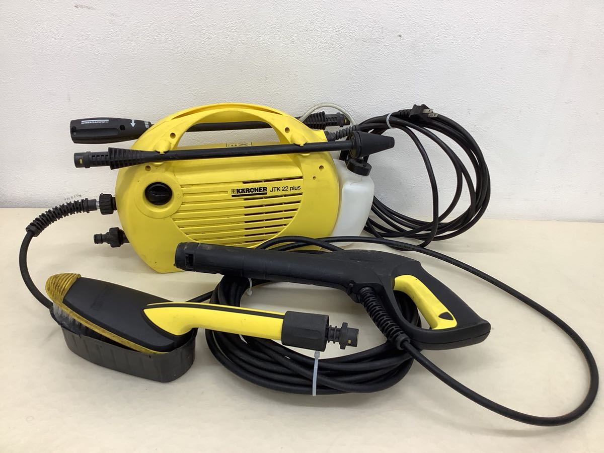 ＊【動作品】 KARCHER ケルヒャー 高圧洗浄機 JTK22 PLUS 洗車 家庭用 イエロー 清掃 _画像1