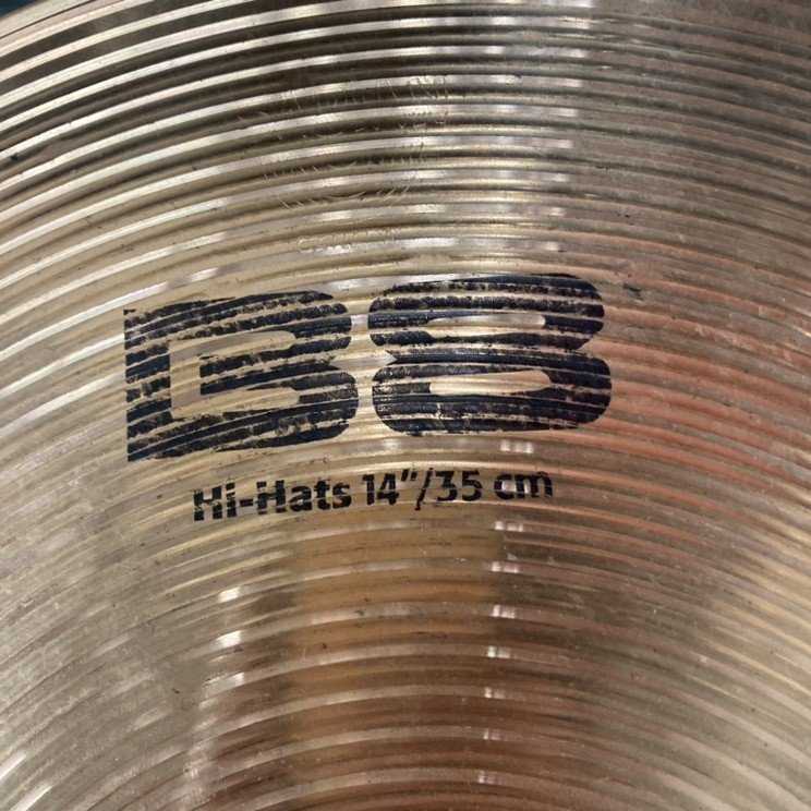 ☆中古品☆SABIAN B8 Hi−Hats 14/35cm_画像2