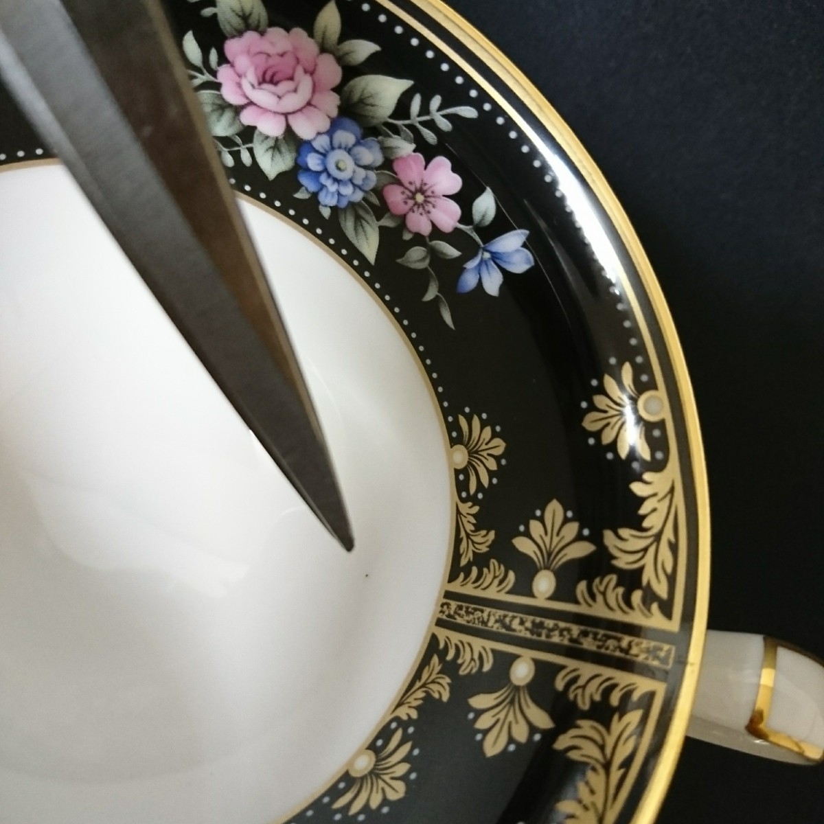 未使用保管品 ノリタケ イブニング マジェスティー カップ&ソーサー 2客 元箱なし NORITAKE EVENING MAJESTY　ゆうパック８０サイズ