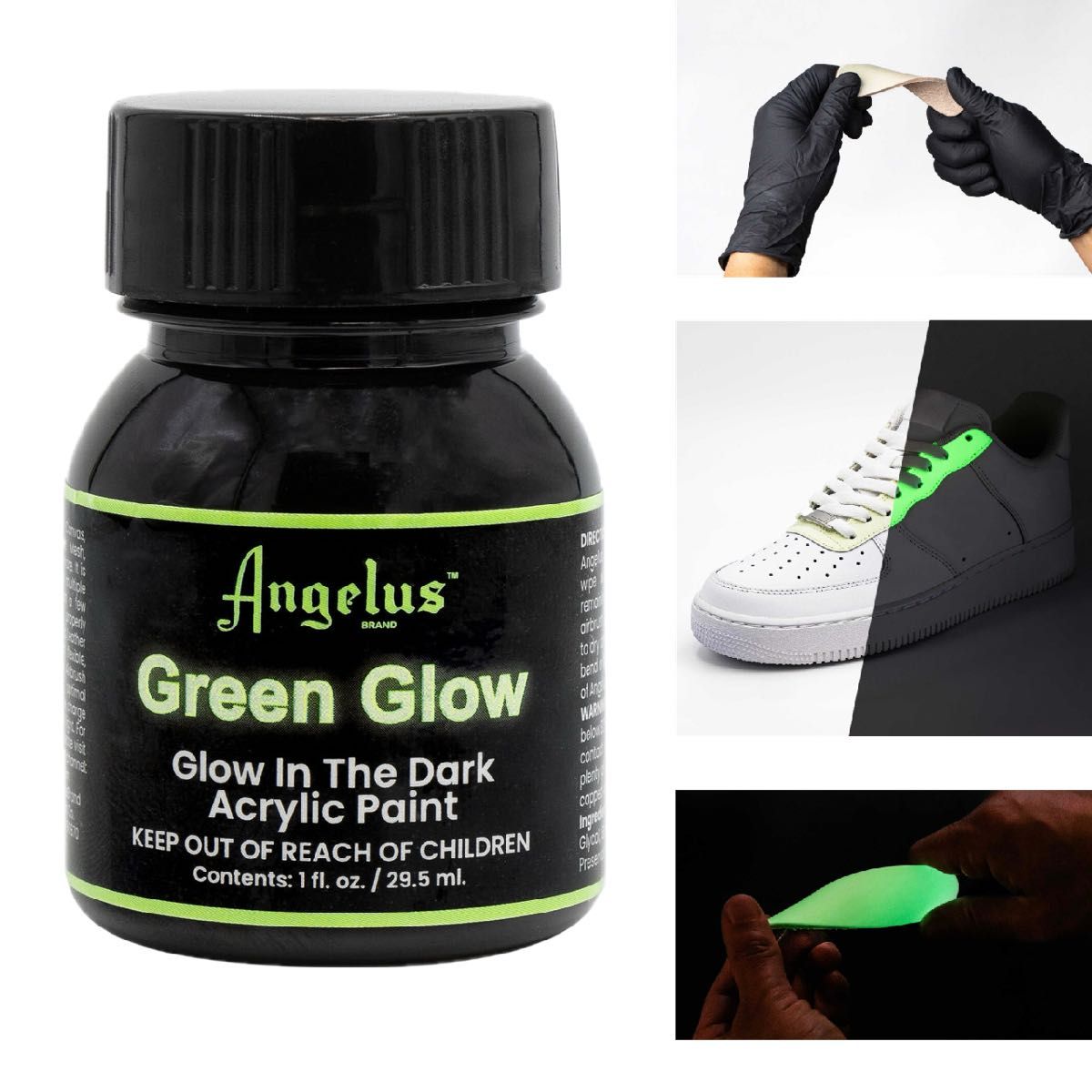 Green Grow】Angelus paintアンジェラスペイント 蛍光グリーン Green Grow】Angelus paintアンジェラスペイント 蛍光グリーン