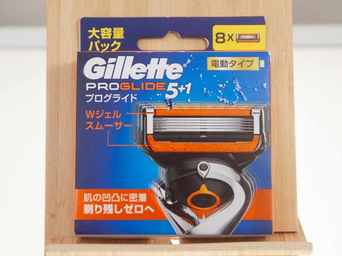 【Gillette】ジレット「PROGLIDE/プログライド5+1 電動タイプ」替刃8コ入 大容量パック 髭剃り カミソリ【未使用】_画像1