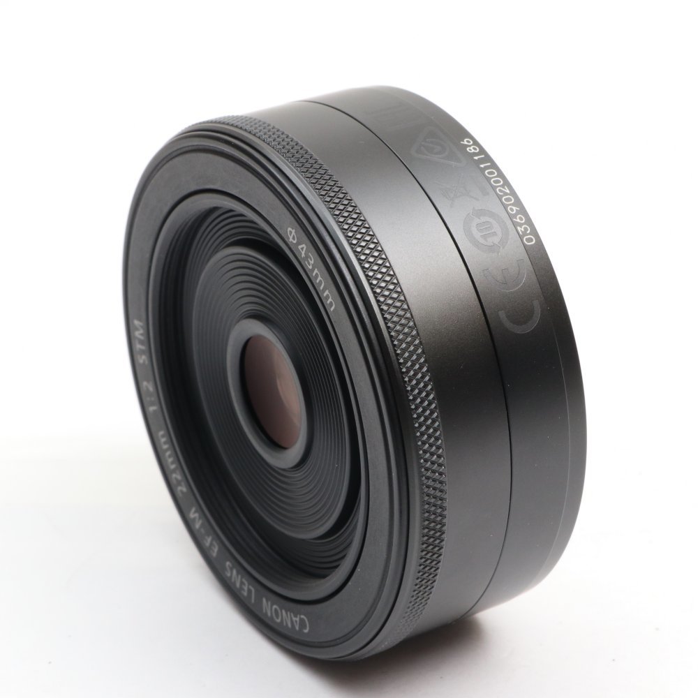 レンズ　キヤノン Canon 単焦点広角レンズ EF-M22mm F2 STM ミラーレス一眼対応 キヤノン EFマウント ブラック、黒色_画像3