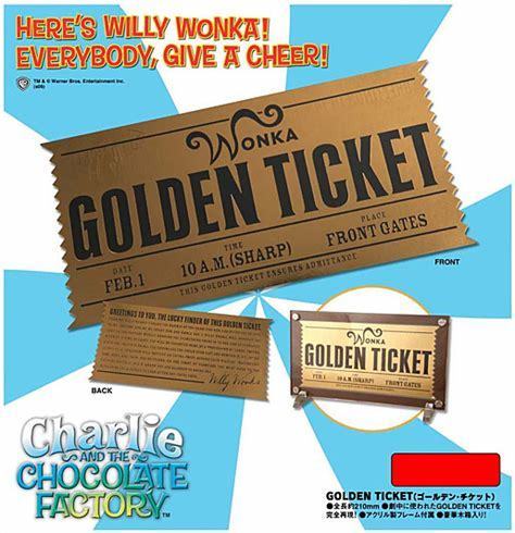  new goods unopened meti com toy Golden ticket Charlie . chocolate factory movie Pro p* replica wonkaWonka free shipping 