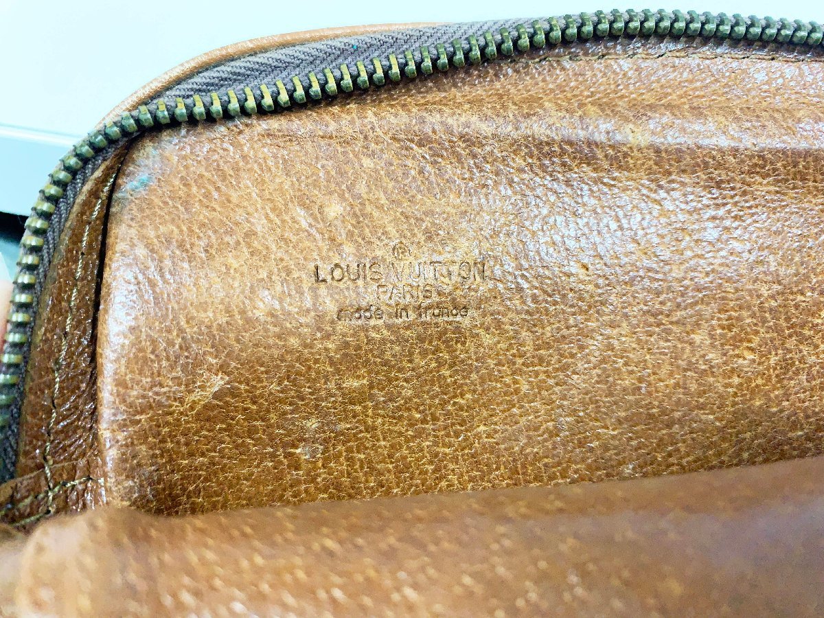 LOUIS VUITTON Louis Vuitton монограмма ручная сумочка Vintage клатч сумка сумка мужской оттенок коричневого fasho