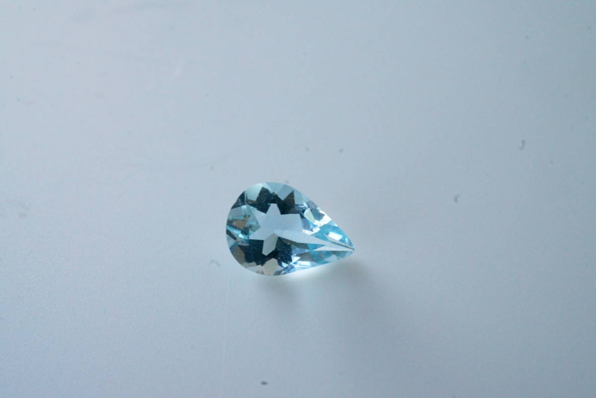  rare![ high class . ornament goods for high quality loose ] transparency eminent aquamarine finest quality loose 0.46ct Koufu . grinding [3 month birthstone ]