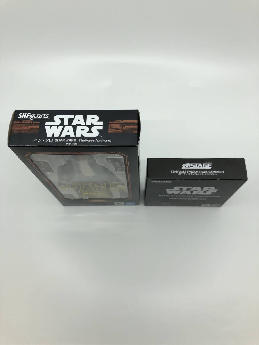 1円～　未開封　S.H.Figuarts　STAR WARS　ハン・ソロ ＆ STAR WARS　EMBLEM STAGE CAMPAIGN　COLLECT THEM ALL　セット_画像3