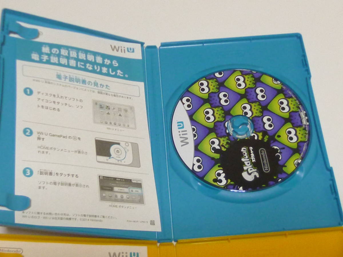 H2【即日発送 送料無料 動作確認済】WiiU ソフト スプラトゥーン　スーパーマリオメーカー