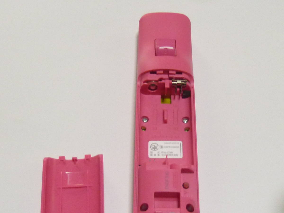 RSJ093【即日発送　送料無料】Wii　リモコン　モーションプラス　ストラップ　ジャケット　純正（動作確認済)ピンク RVL-036 コントローラ
