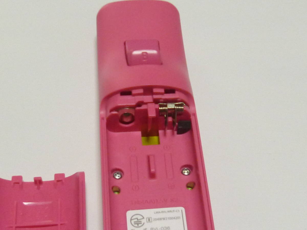 RS08【即日発送　送料無料】Wii　リモコン　モーションプラス　ストラップ　純正（動作確認済)　ピンク　RVL-036　コントローラ