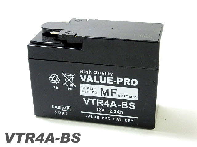 新品 充電済バッテリー VTR4A-BS 互換 YTR4A-BS / ライブ ディオ DIO ZX AF34 AF35 DIOチェスタ DIOフィット_画像3