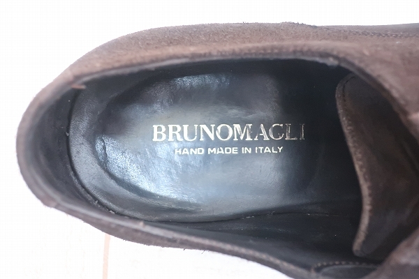 5-1954/BRUNOMAGLI スエードキャップトゥシューズ イタリア製 ブルーノマリ 7_画像5