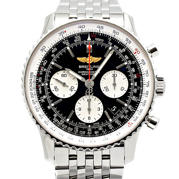 ブライトリング BREITLING ナビタイマー01 クロノグラフ AB0120 メンズ 腕時計 ブラック文字盤 自動巻き Navitimer 01 オートマ 42mm