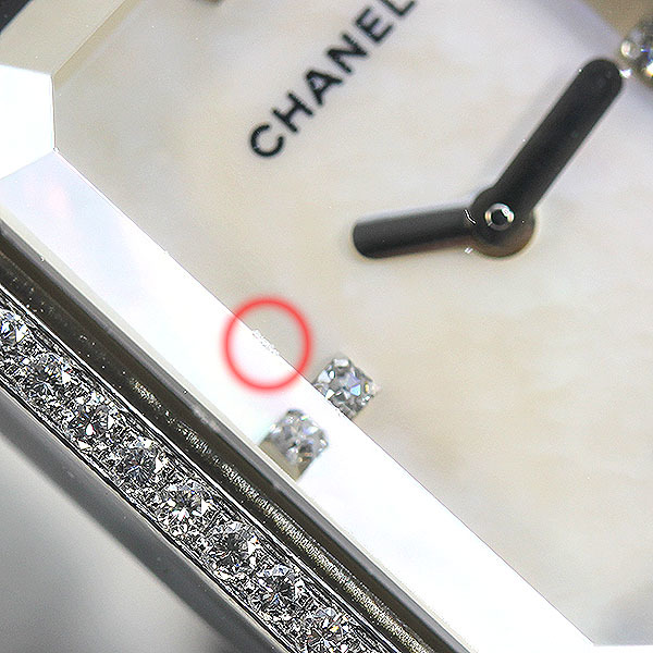 シャネル CHANEL プルミエール ダイヤベゼル シェル文字盤 Mサイズ H1063 レディース腕時計 クォーツ PREMIERE 20mm 女性 彼女 プレゼント_画像8