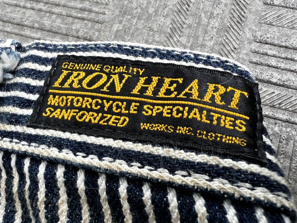 美品 IRON HEART アイアンハート ヒッコリーペインターパンツ 美品 IRON HEART アイアンハート ヒッコリーペインターパンツ