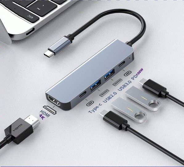 USB Type C ハブ PD充電(100w) 4K HDMI USB3.0 アダプタ USB変換 macbook mac