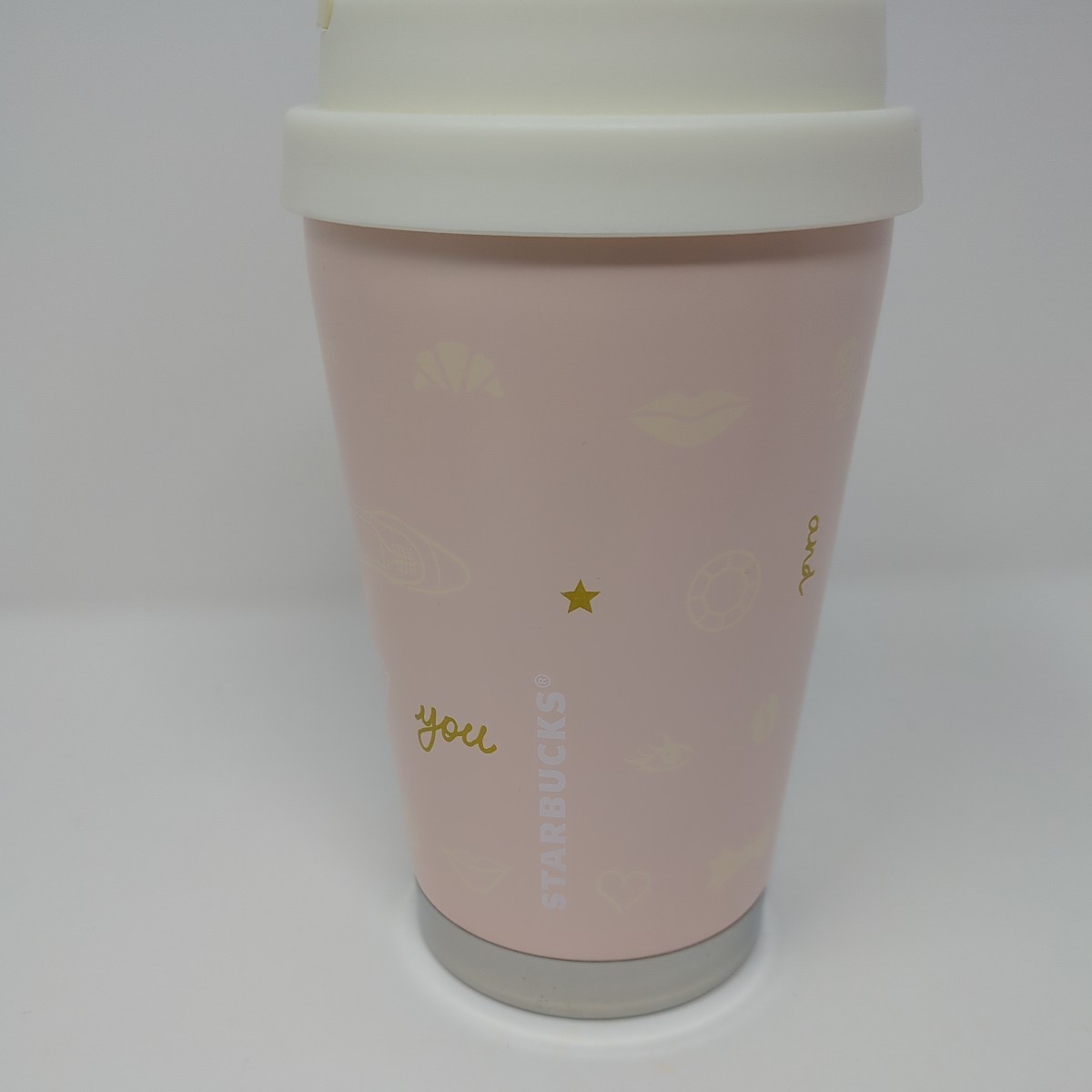 レア　スターバックス スタバ STARBUCKS ステンレス タンブラー TOGO　ロゴカップ　アイコンズ　350ml ウィンター　2016　ピンク_画像3