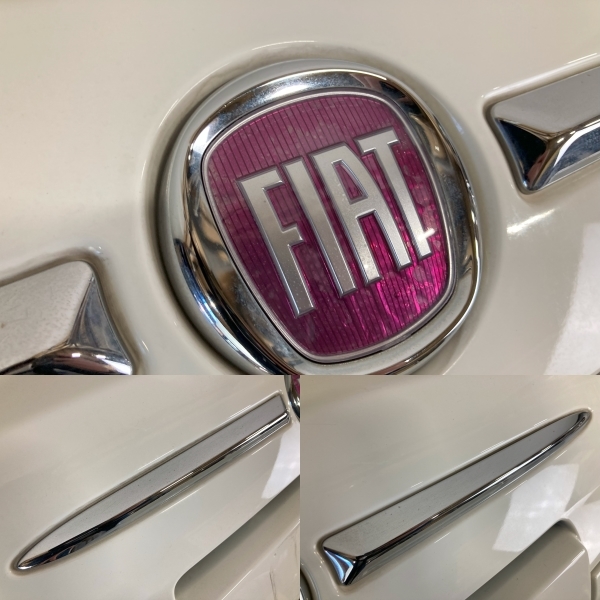 FIAT 500 フィアット 純正 フロントバンパー フォグ付き ホワイト 735426888 (A4541)_画像5