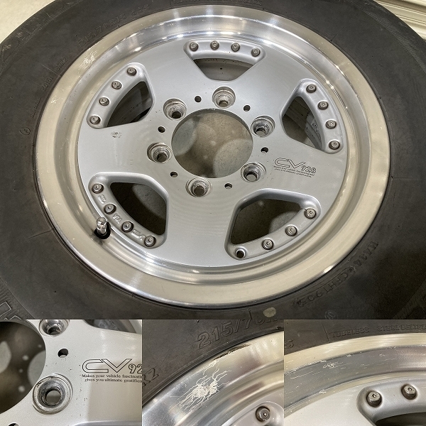 BRIDGESTONE CV928 15インチ 6J +25 PCD139.7 6H 4本セット ブリジストン (A1647)_画像5